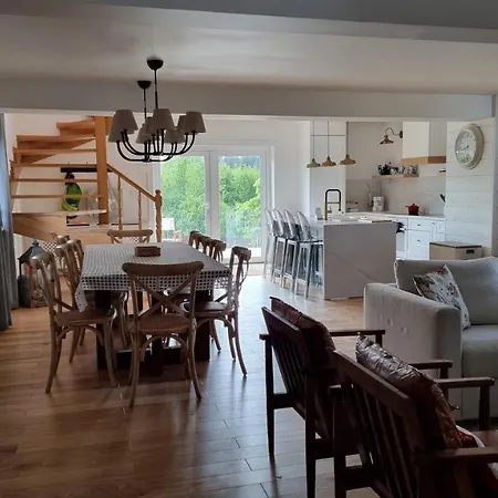 Wakacyjny Dom Nad Jeziorem 16 Osob House 펜션 Szalstry